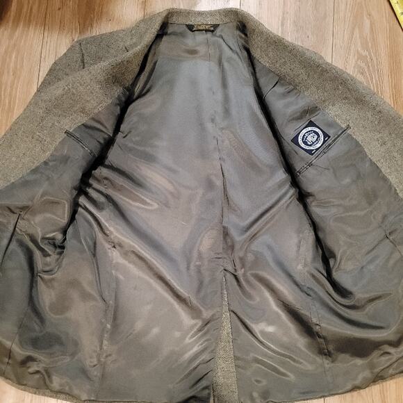 VTG J Press Wool Blazer Sport Coat Brown Sz 41S Tweed Herringbone - Picture 16 of 16